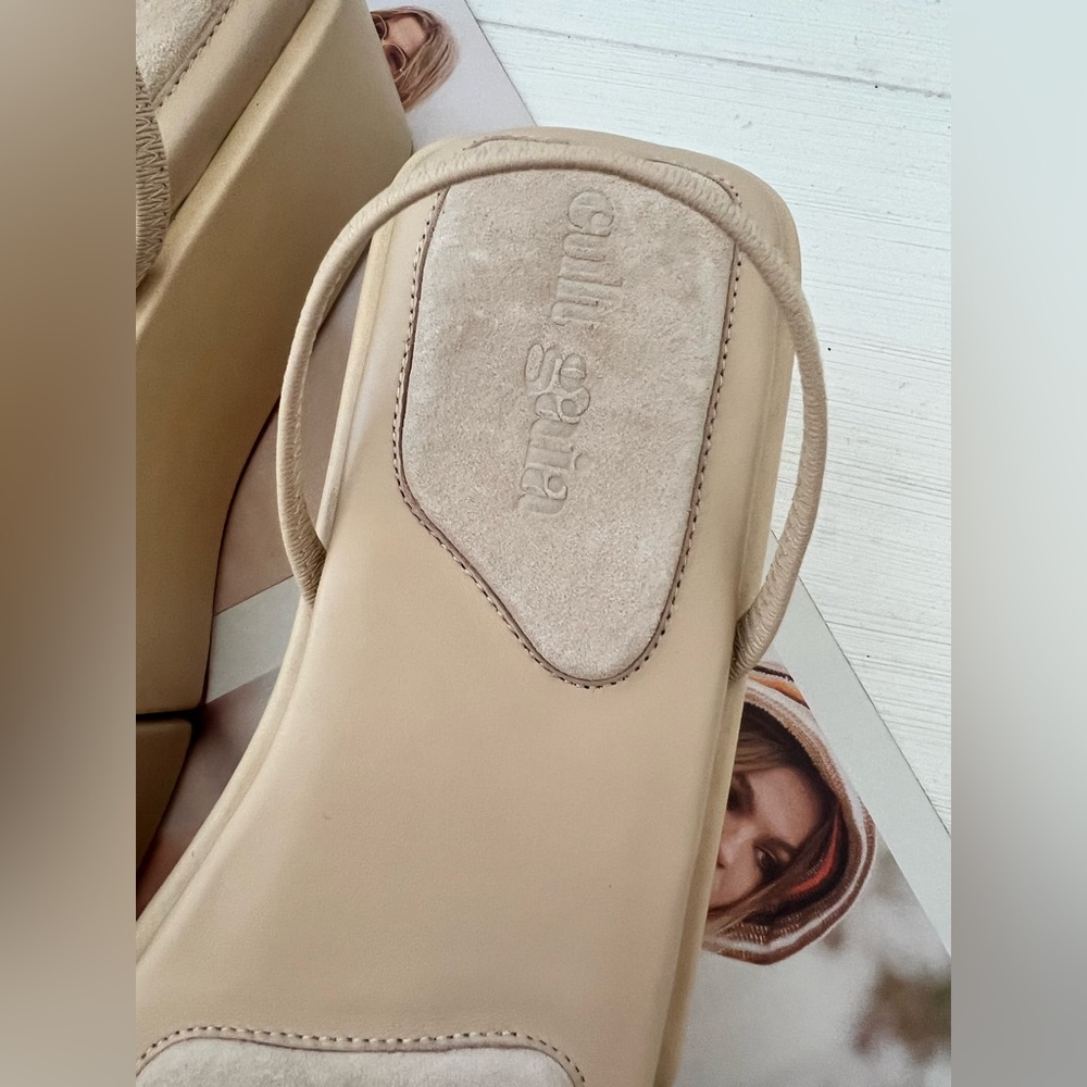 Cult Gaia Elegant Beige Platform Sandals - Picture 5 of 8